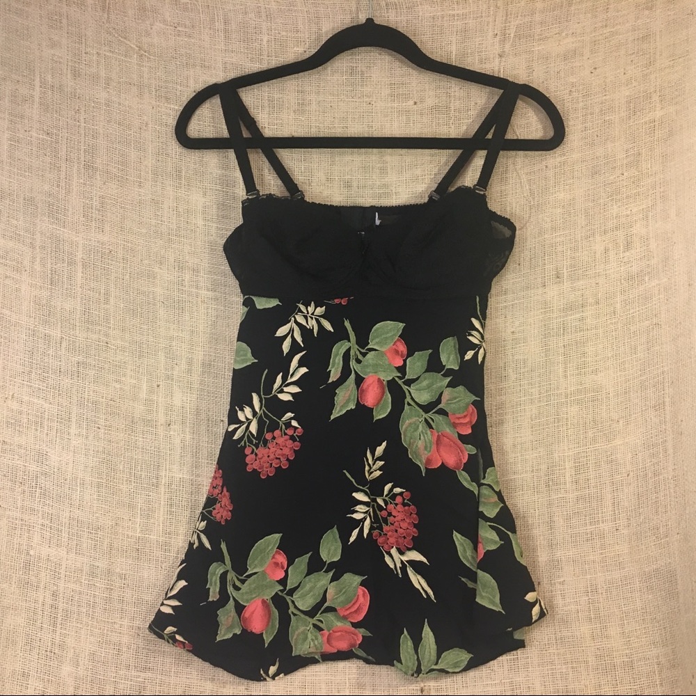 Vintage Lingerie Top Floral Lace Camisole